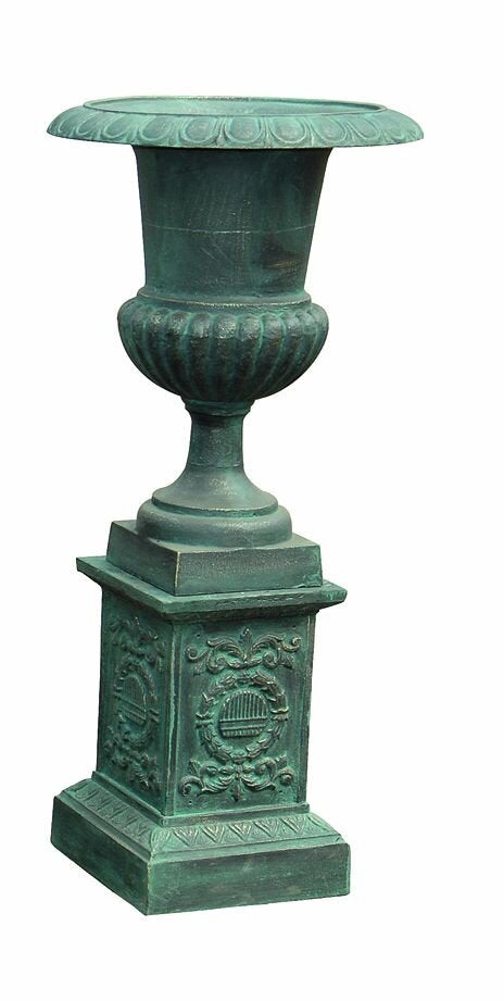 Toulouse Cast Iron Urn on Stand