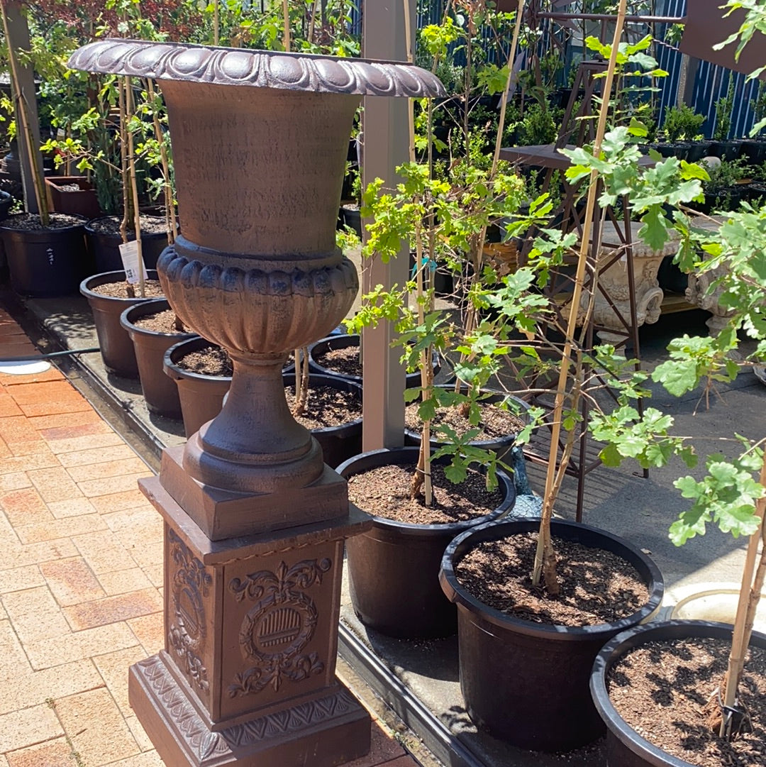 Toulouse Cast Iron Urn on Stand