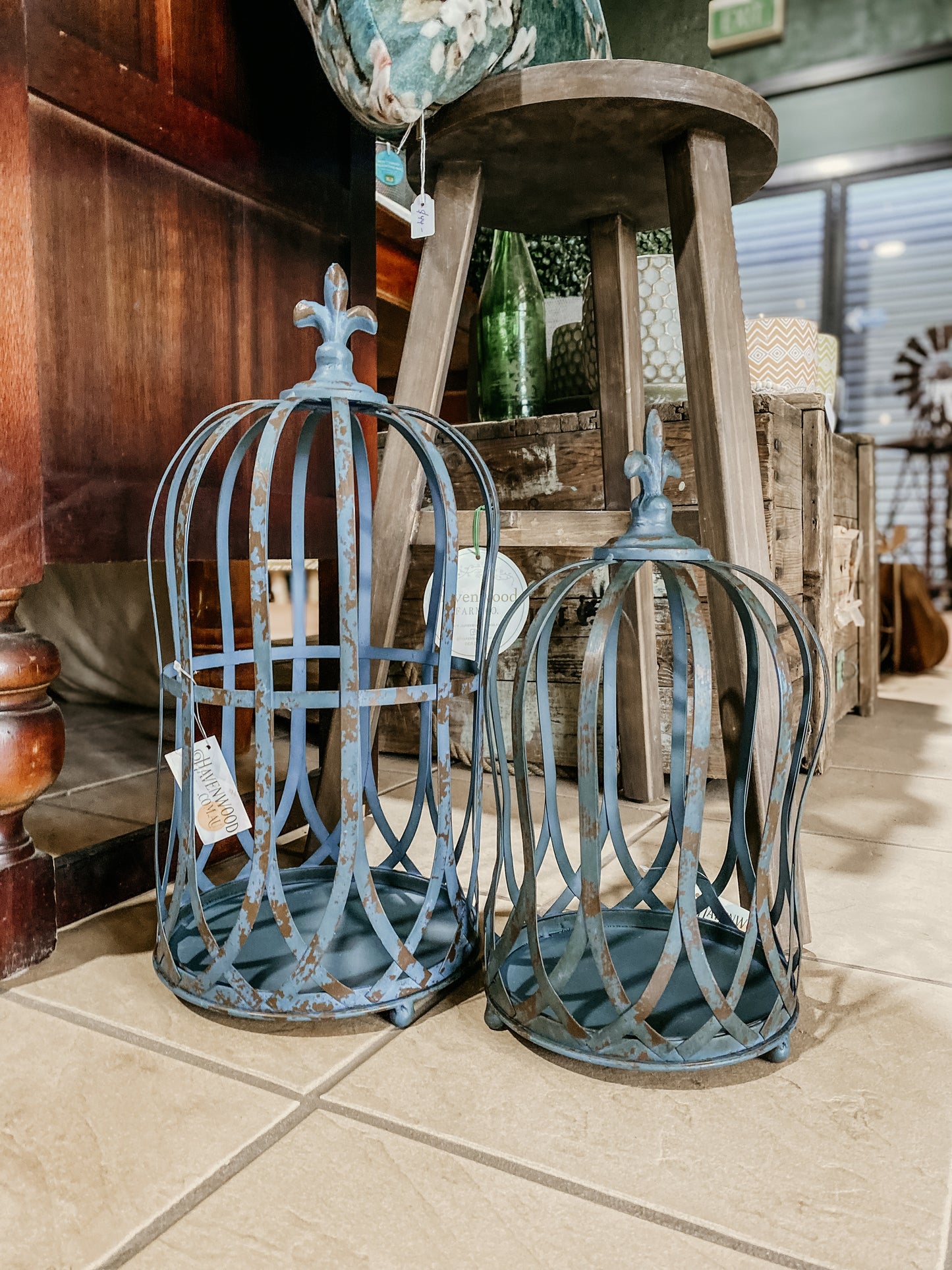 Distressed Crown Cloche
