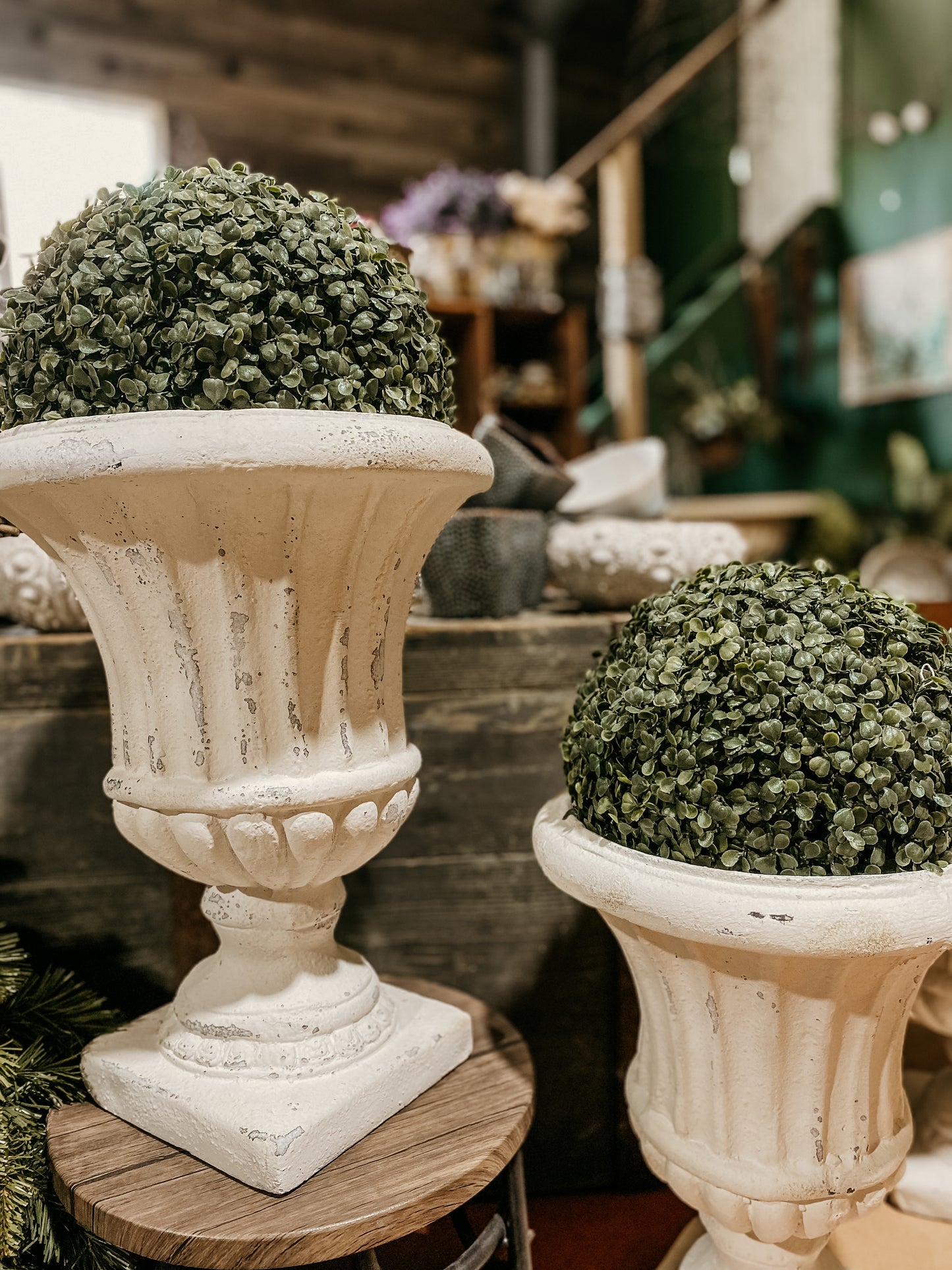 Modern Farmhouse White Urn