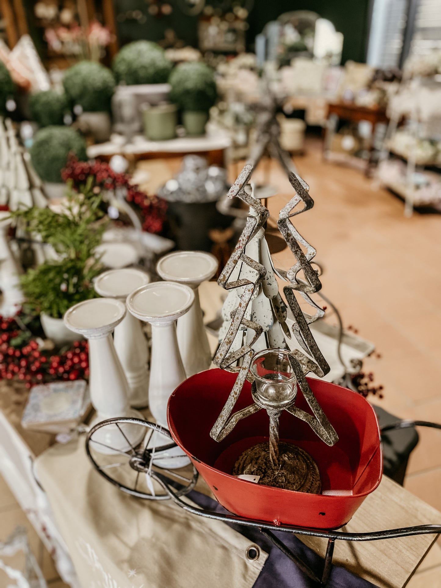 Distressed Metal Christmas Tree