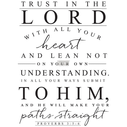 Trust In The Lord Transfer