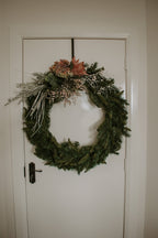 Peach Christmas Wreath
