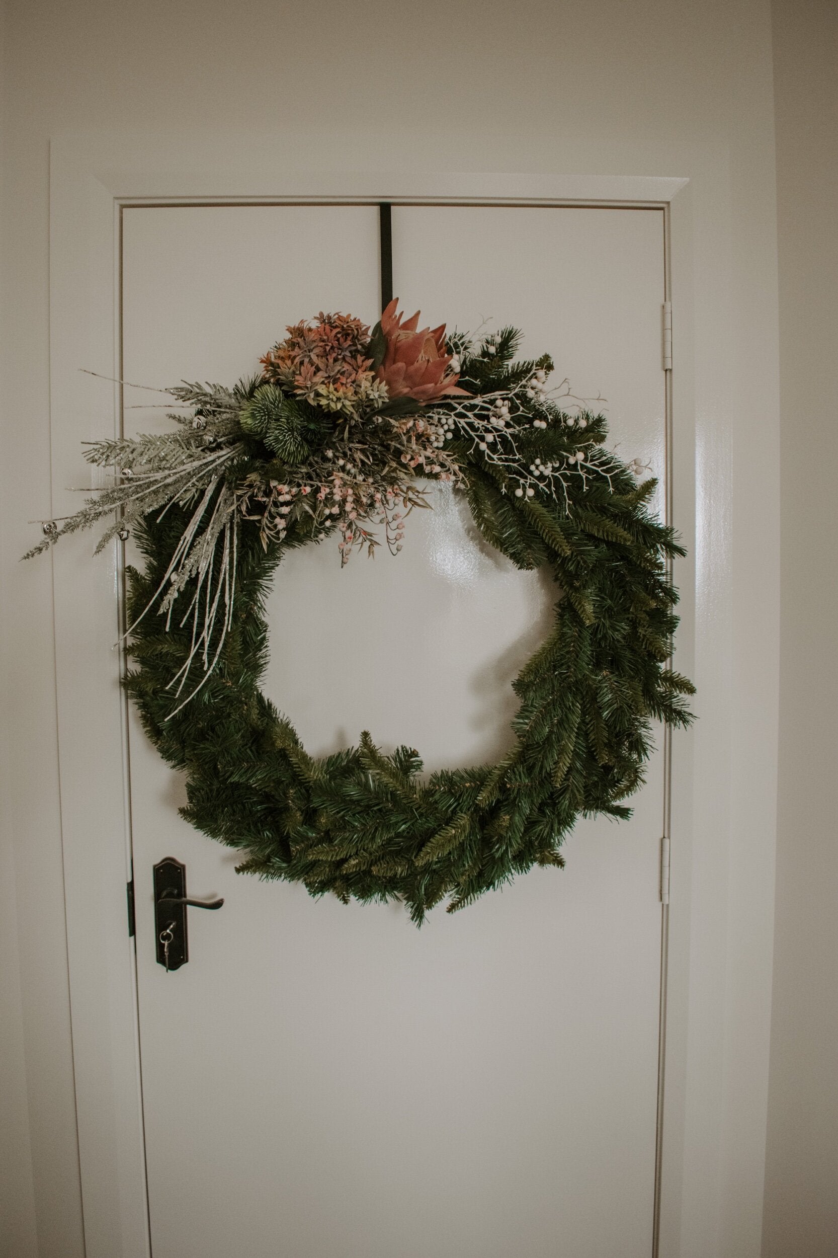 Peach Christmas Wreath