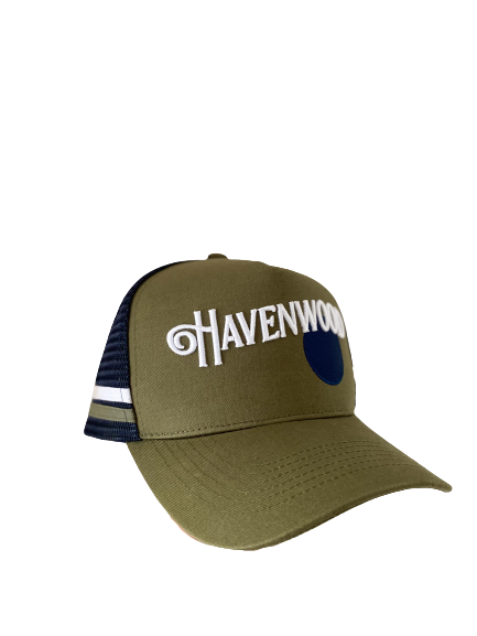 Navy Blue & Green Havenwood Trucker Cap