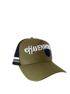 Navy Blue & Green Havenwood Trucker Cap