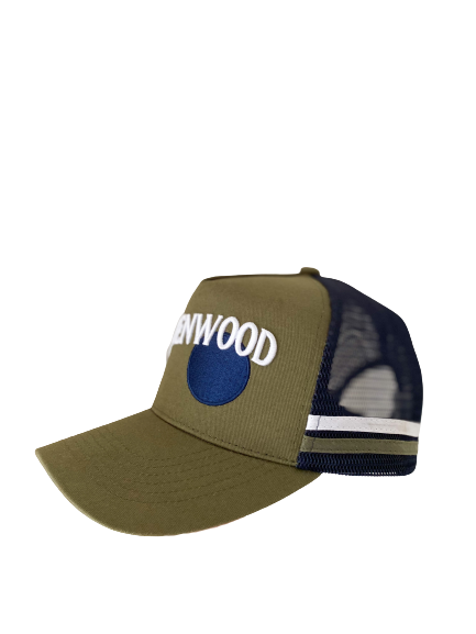 Navy Blue & Green Havenwood Trucker Cap