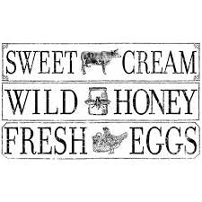 Farm Fresh Signage Decor Transfer 14.25 x 24"