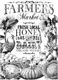 Farmers Market 24 x 33" Decor Transfer - Paintable