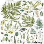 Fronds Botanical 14.25 x 24" Decor Transfer