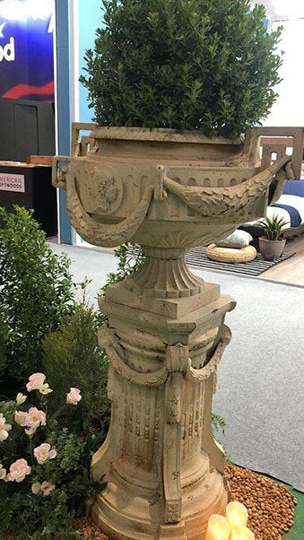Florence Cast Iron Urn on Stand