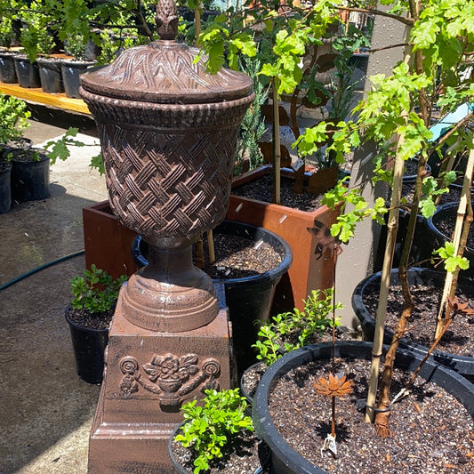 Kangaloon Cast Iron Urn on Stand With lid