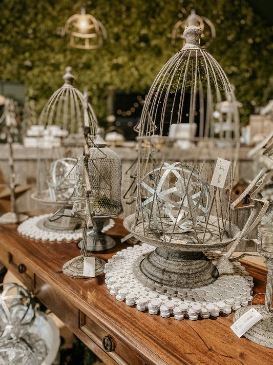 Large French Metal Cloche