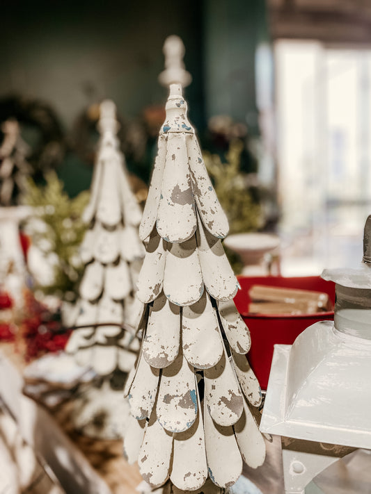 Distressed Metal Christmas Tree