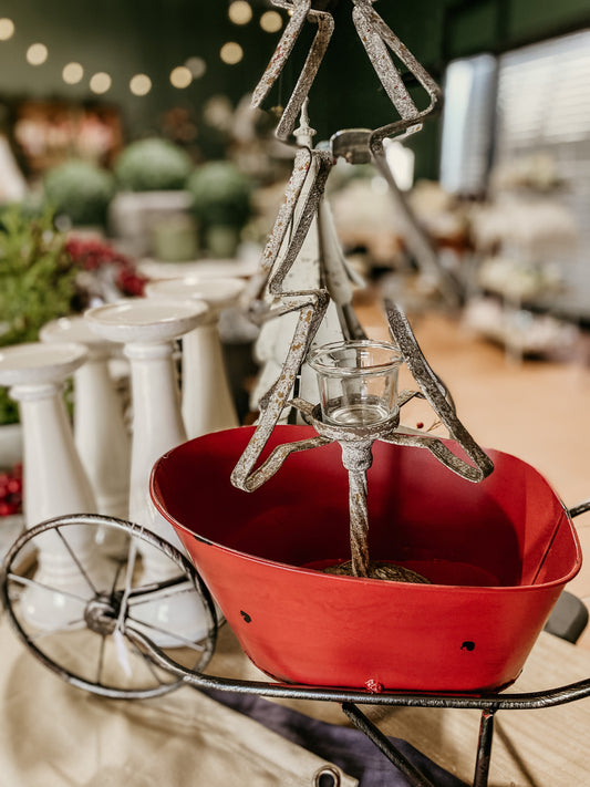 Distressed Metal Christmas Tree