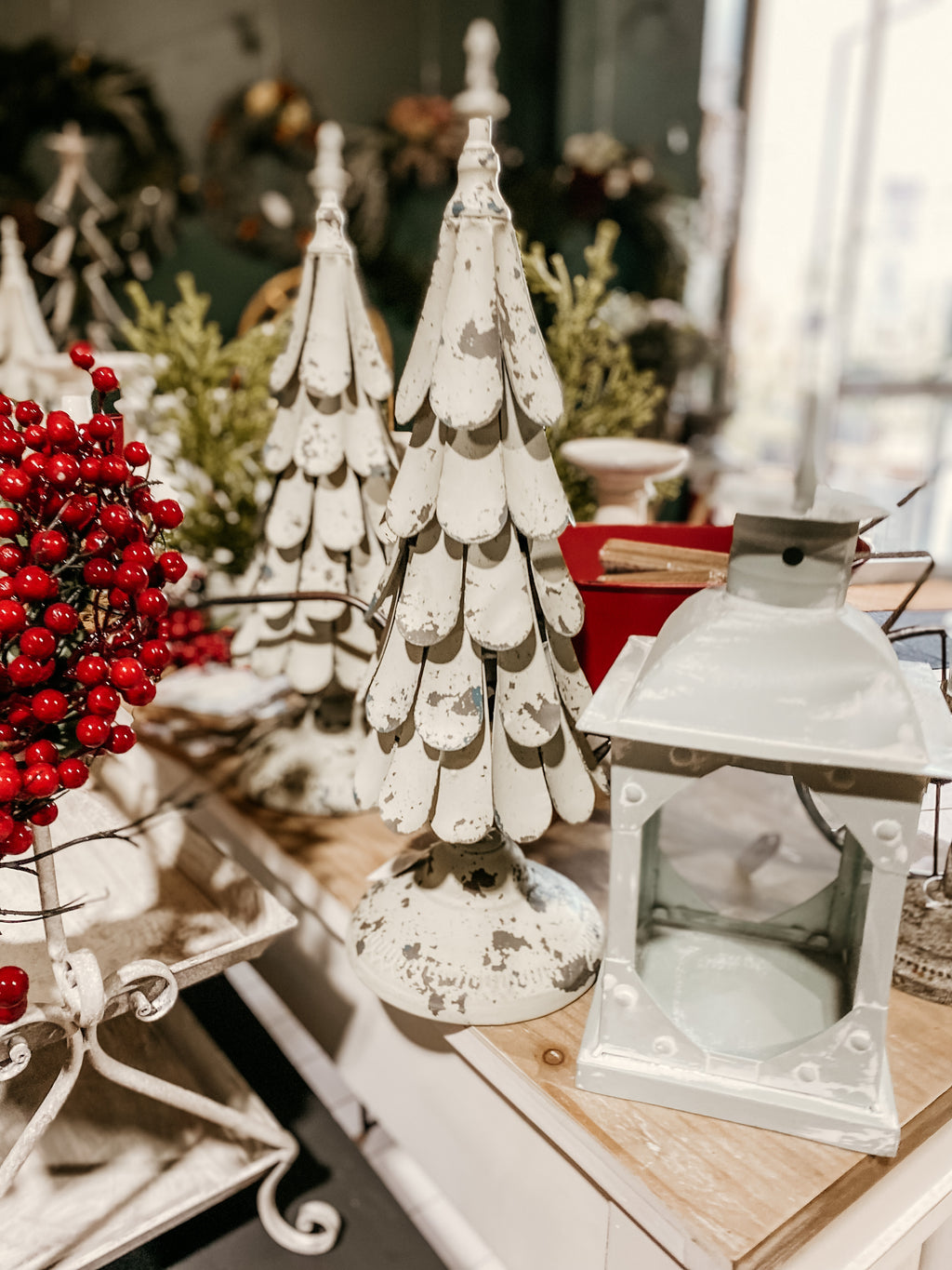 Distressed Metal Christmas Tree