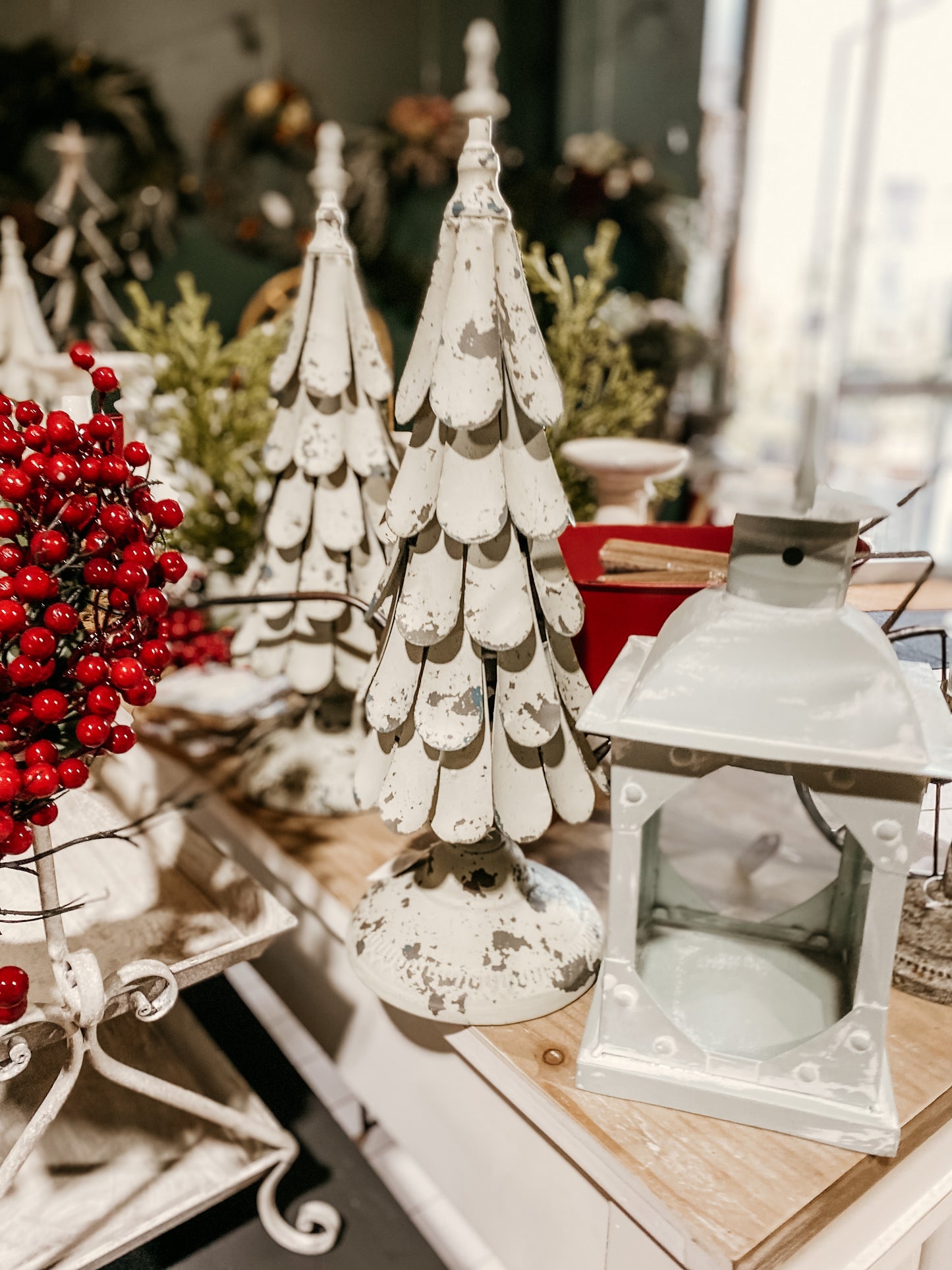 Distressed Metal Christmas Tree